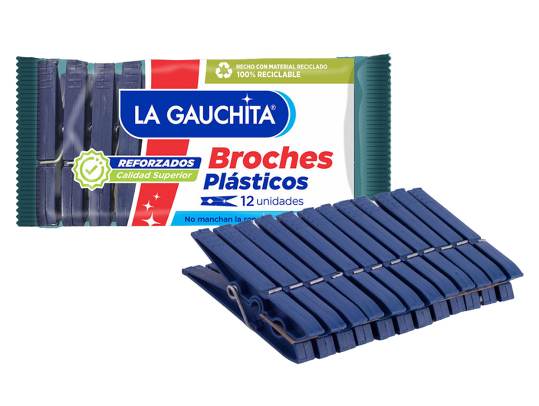 Broches plásticos La Gauchita